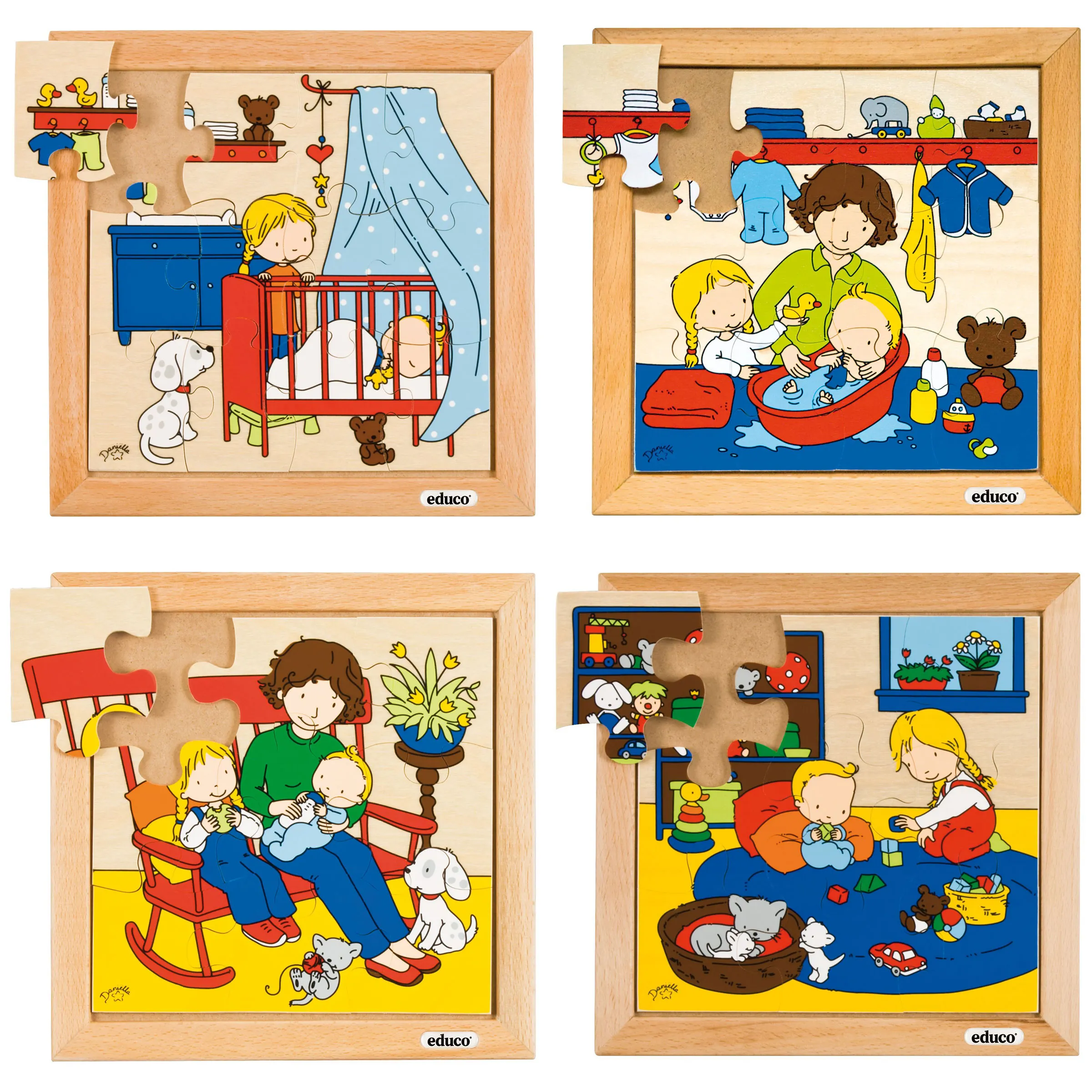 Babypuzzels | Set à 4 | Educo