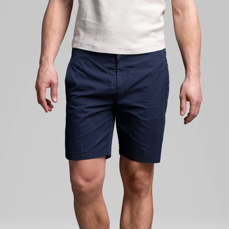 Cast iron chino short hybrid martime blue    