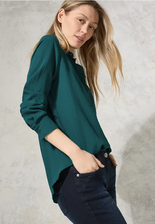CECIL Overhemdblouse met structuur