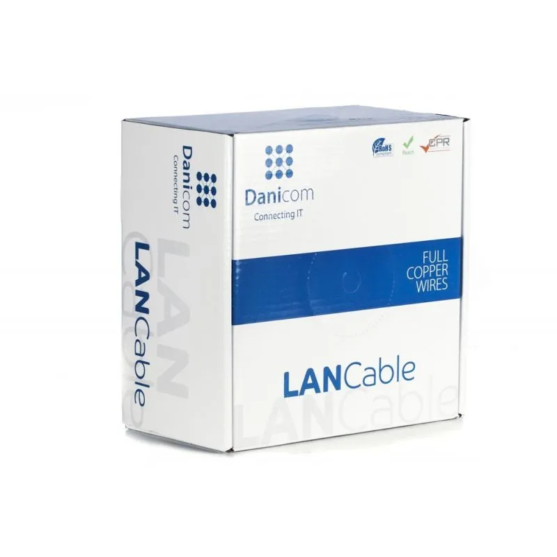 DANICOM CAT6 FTP 100M KABEL OP ROL STUG   LSZH (ECA)
