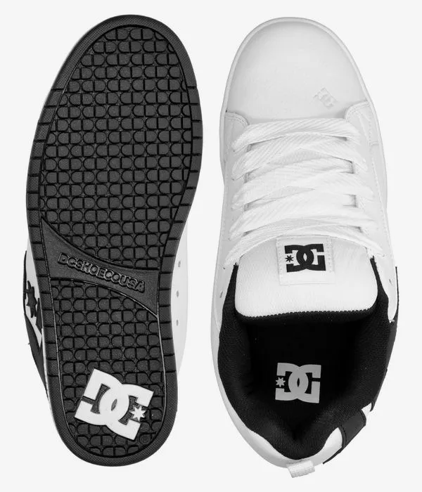 DC Court Graffik Schoen (white black black)