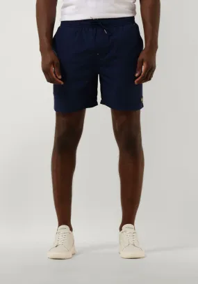donkerblauwe scotch & soda  mid length swim short solid