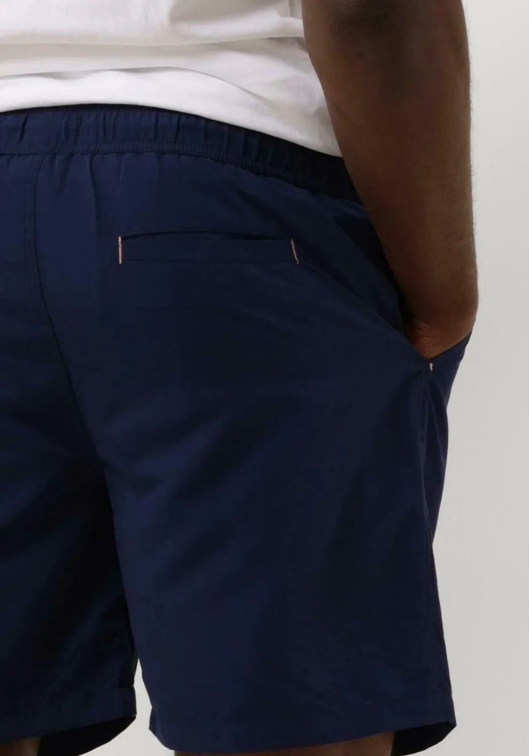 donkerblauwe scotch & soda  mid length swim short solid