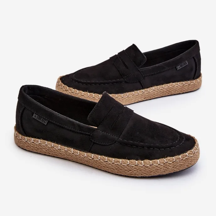 ECOSUèDE ESPADRILLES VOOR HEREN BIG STAR NN174046 ZWART