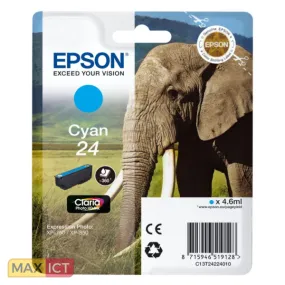 Epson Singlepack Cyan 24 Claria Photo HD Ink