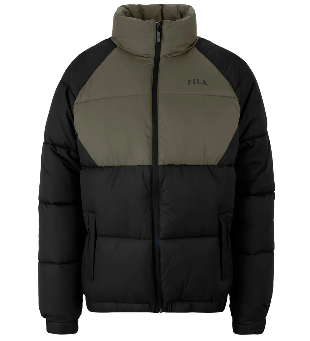 FILA GEVOERDE JAS  TARSUS  BLACKOLIVE NACHT