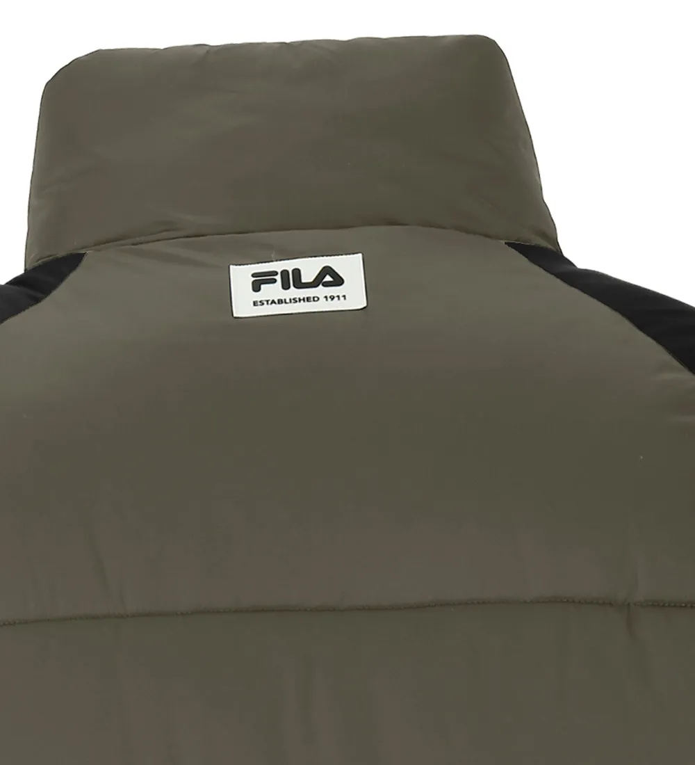 FILA GEVOERDE JAS  TARSUS  BLACKOLIVE NACHT