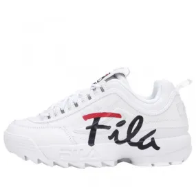 FILA Low-Top Side Logo Daddy Shoes 'White Black'