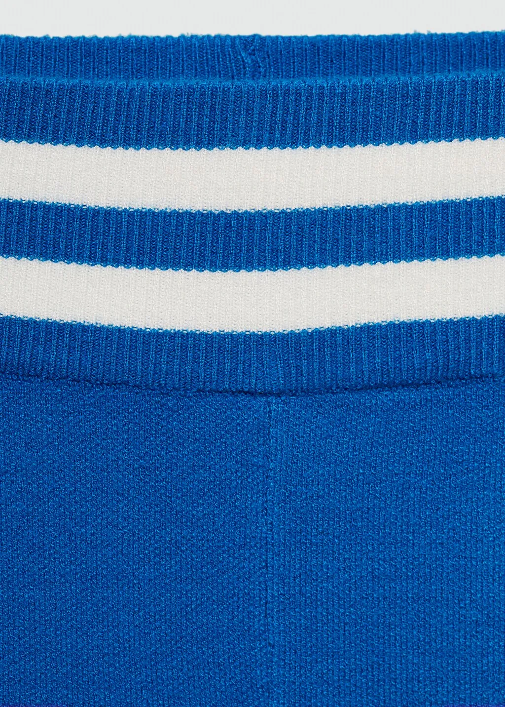 Gestreepte gebreide shorts