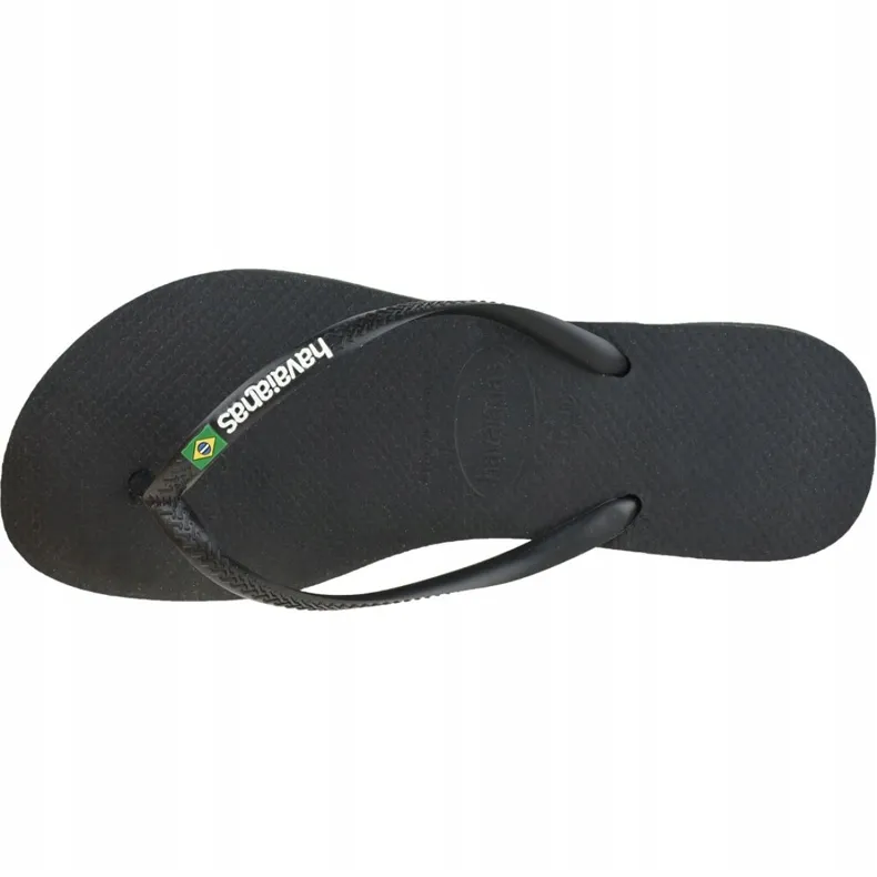 HAVAIANAS SLIM BRASIL 41407130090 TEENSLIPPERS ZWART