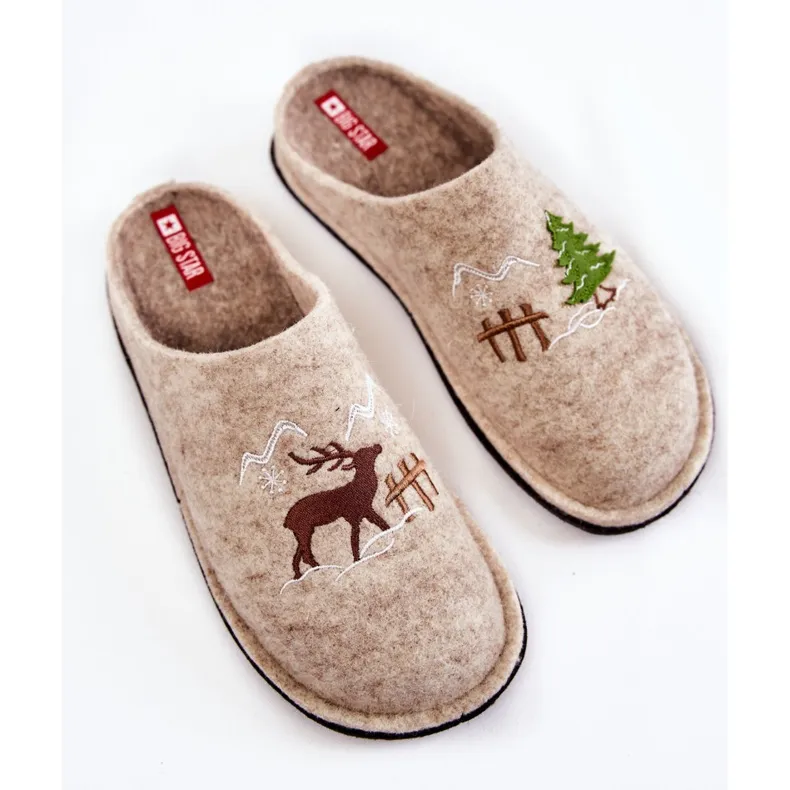 Huispantoffels Big Star KK276016 Beige