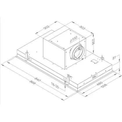INBOUWGROEP  NOVY 6834 PURE'LINE