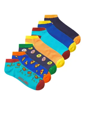 JACK & JONES sneakersokken JACJUNK set van 7 multi