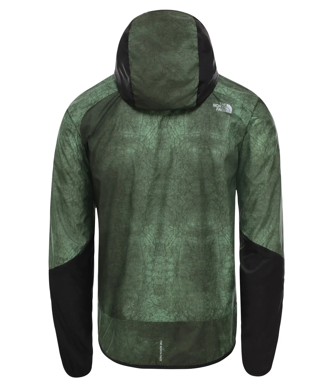 Jas The North Face Men Ambtion Wind Jacket Rosin Green Wash Print TNF Black