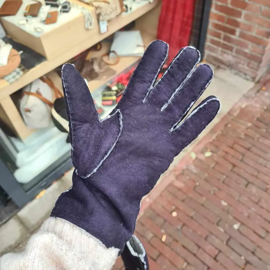 Lammy handschoenen dames donkerblauw