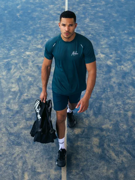 MALELIONS MALELIONS PADEL HEXAGON TSHIRT  PETROL