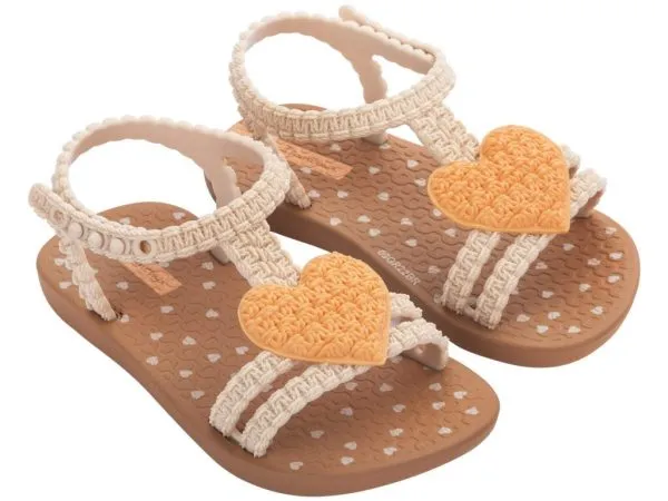 My First Ipanema Slippers IP 81997 BROWN/BEIGE/ORANJE