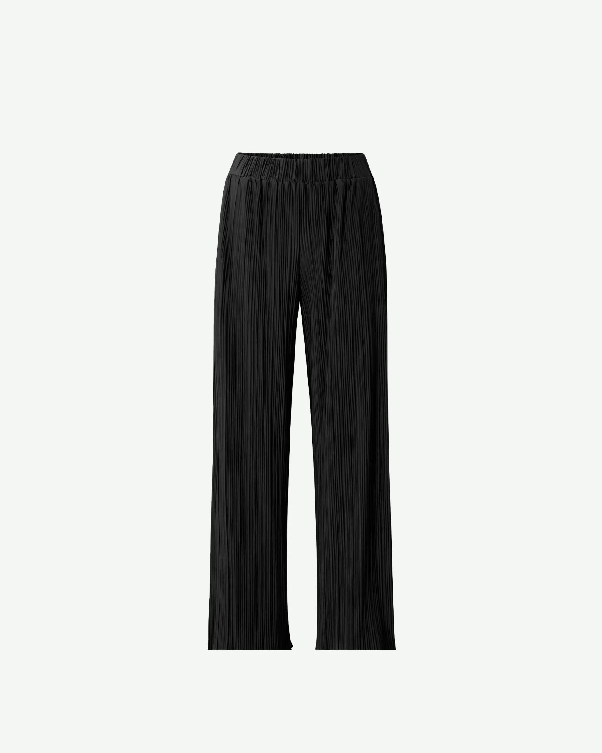Plissé broek in het zwart Yaya