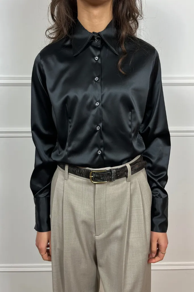 Robert Friedman Glansblouse Stefi black