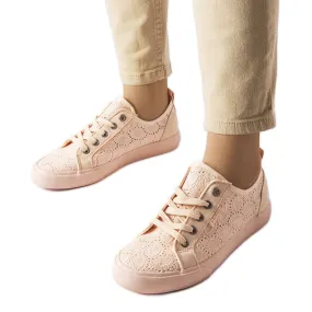 Roze sneakers met Big Star-borduurwerk JJ274059