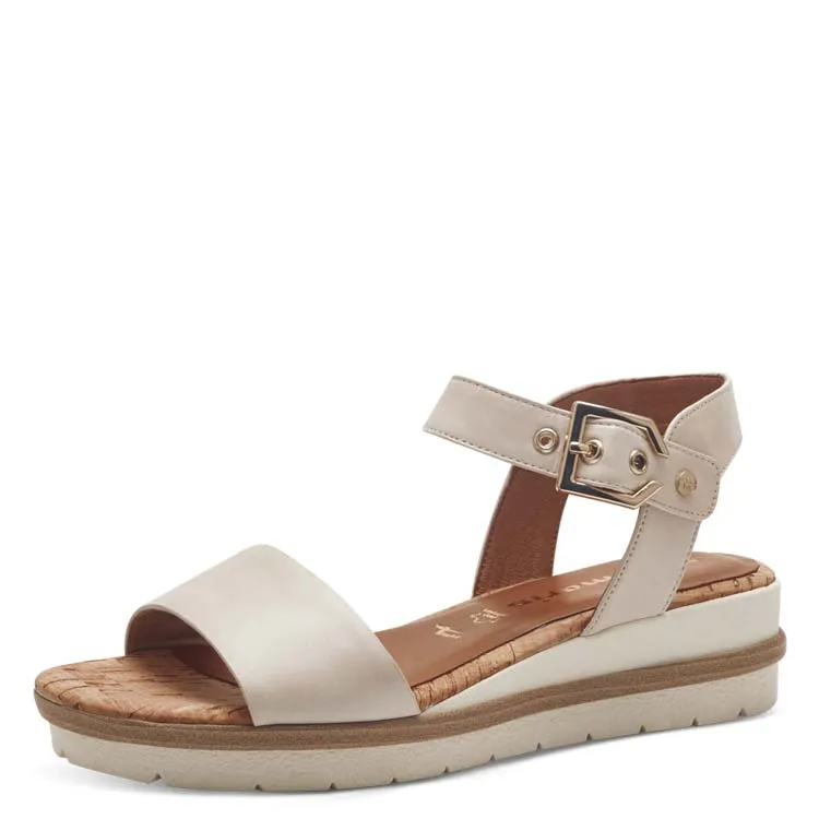 SANDALEN IVORY LEDER TAMARIS