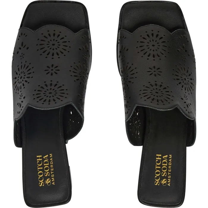 SCOTCH & SODA SLIPPERS/SLIPONS ZWART