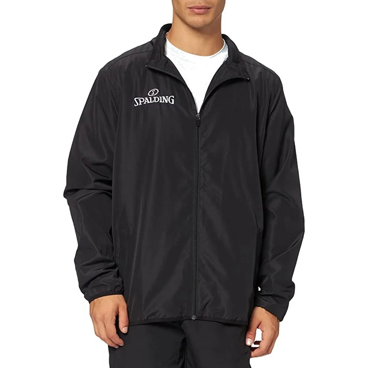 SPALDING PURE WOVEN JACKET HEREN  ZWART
