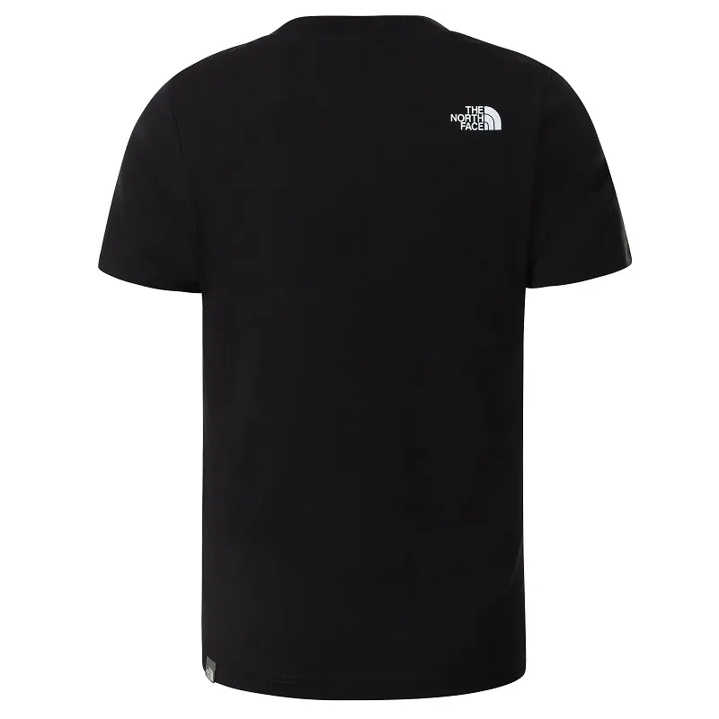 TSHIRT THE NORTH FACE YOUTH S/S BOX TEE TNF BLACK RED ORANGE