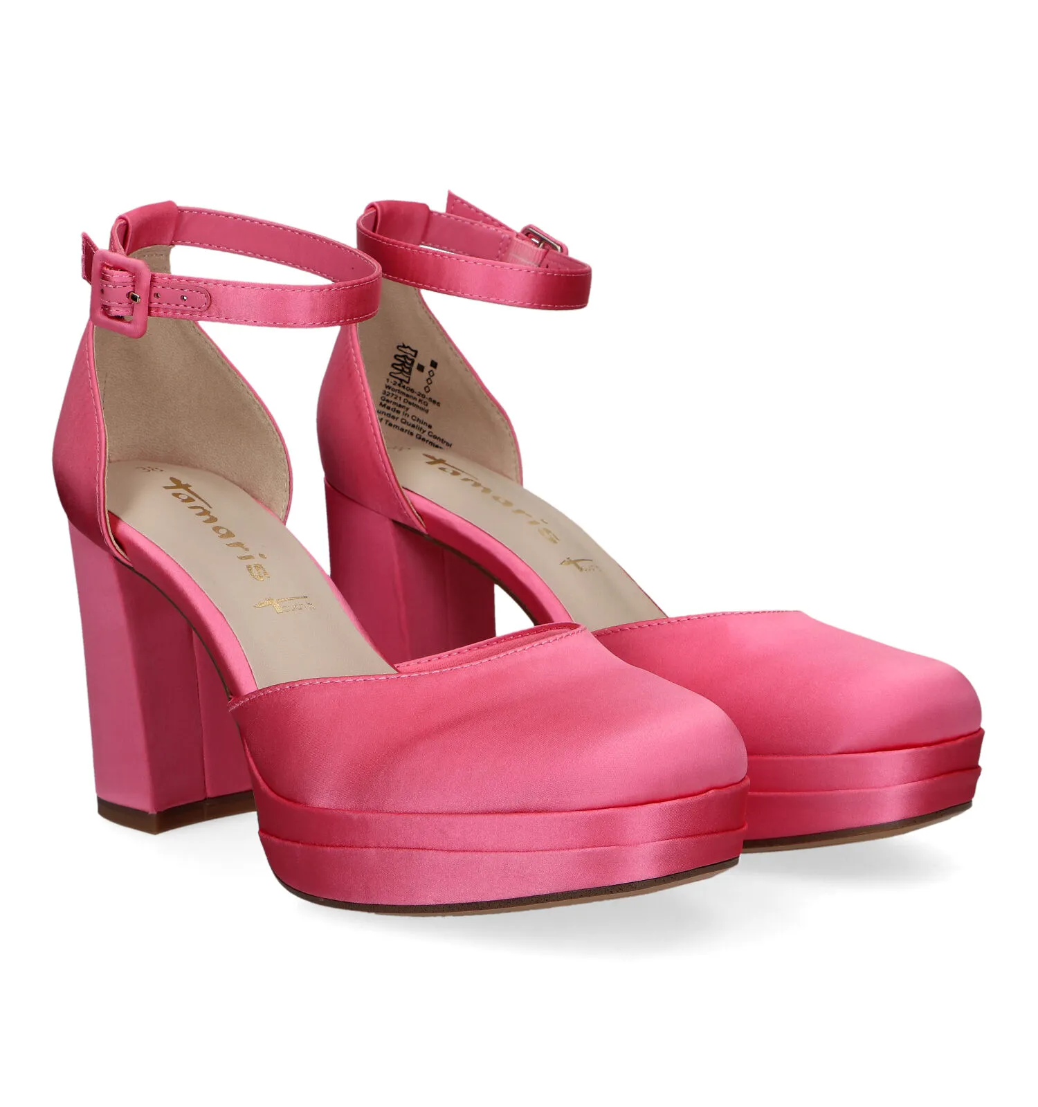 Tamaris Pumps met bandje roze