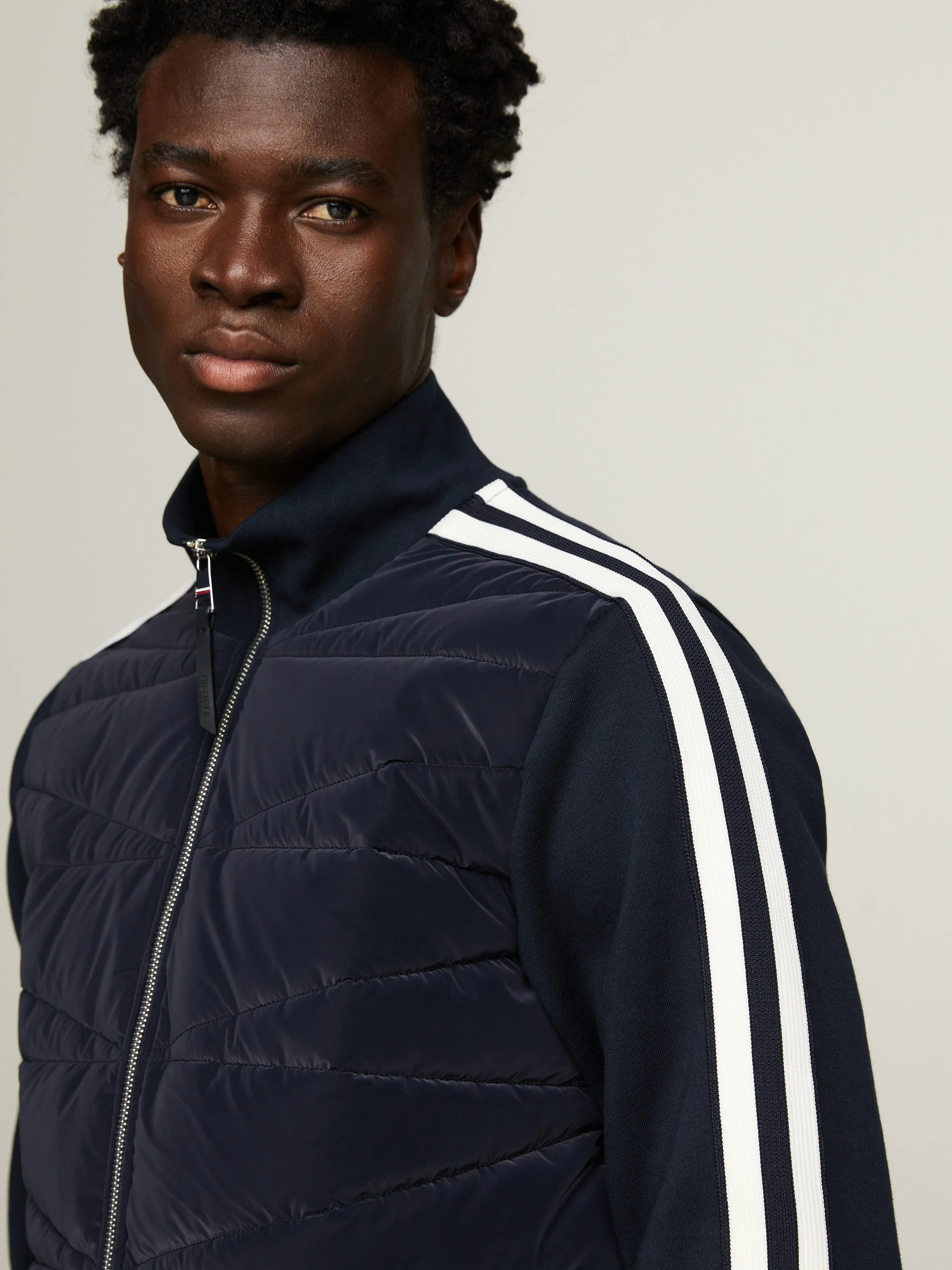 Tommy Hilfiger Sweatjack met doorgestikte naden