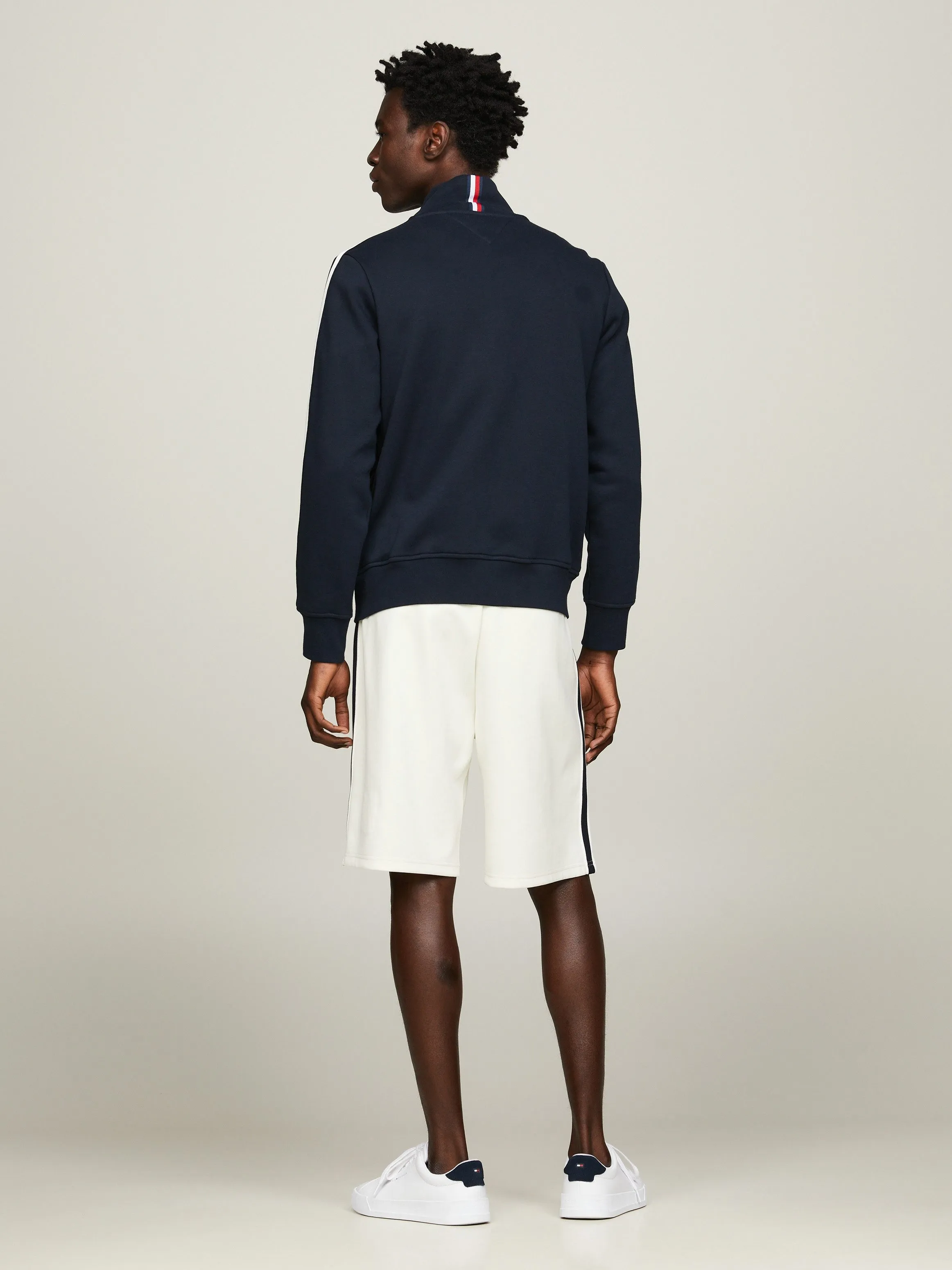Tommy Hilfiger Sweatjack met doorgestikte naden