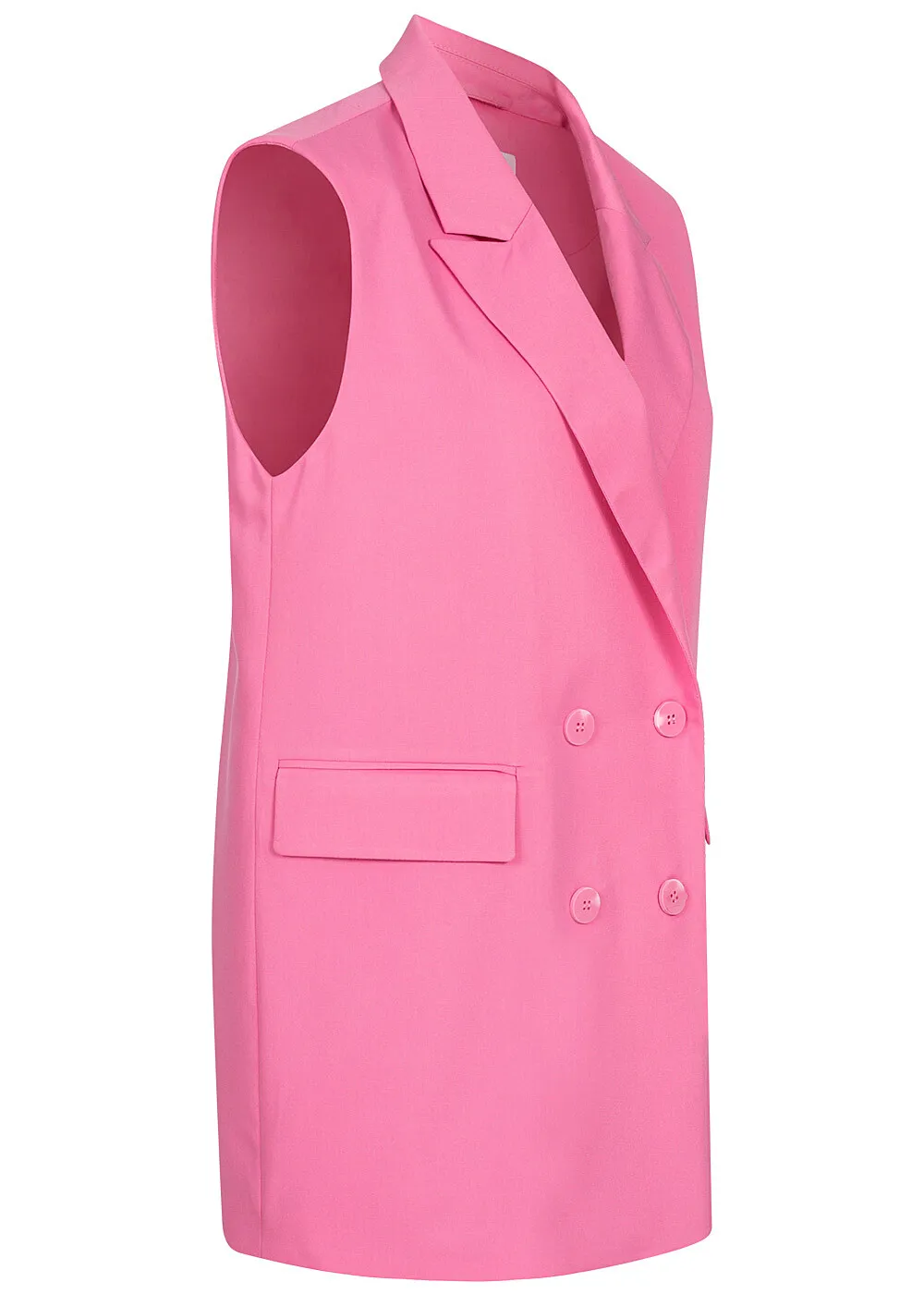 VILA DAMEN BLAZER WESTE MIT KNöPFEN UND 2POCKETS FUCHSIA PINK