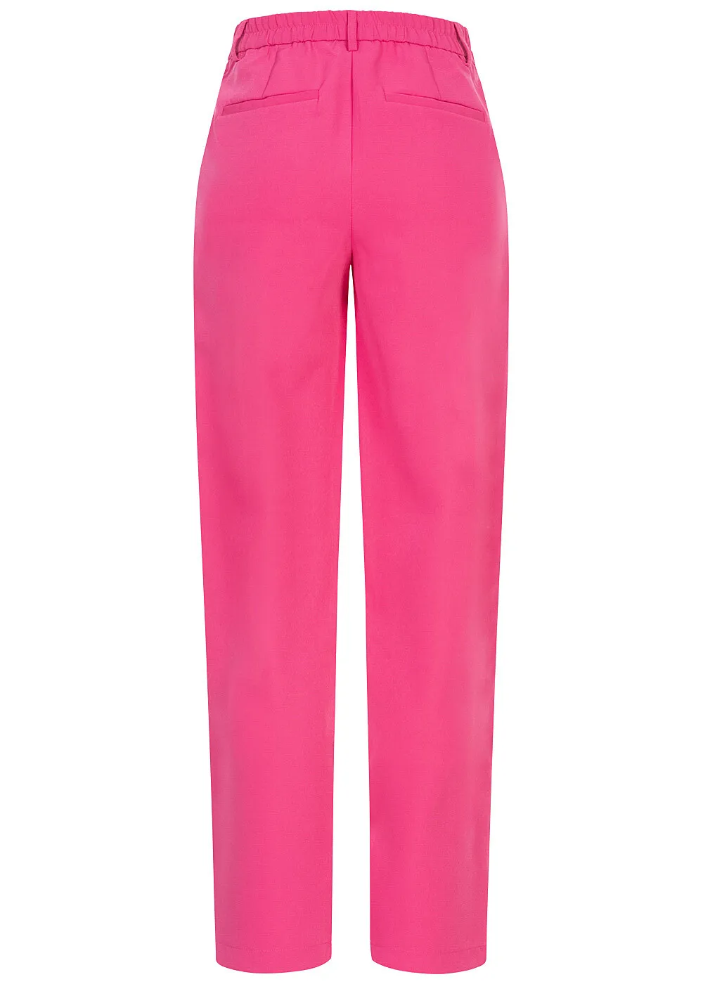 VILA Dames NOOS Stoffen broek met hoge taille en 2 zakken roze