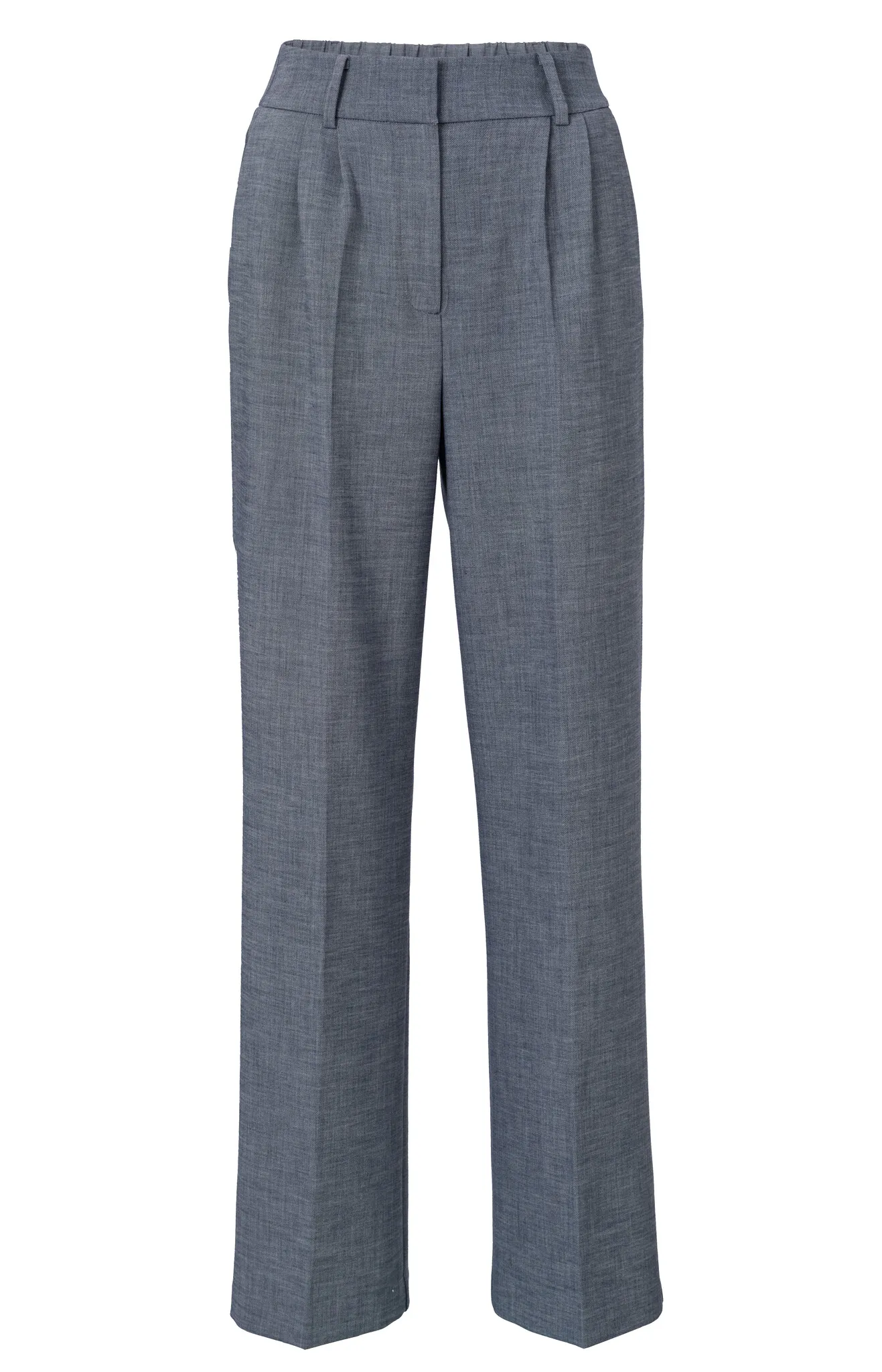 Yaya woven wide leg trousers blue